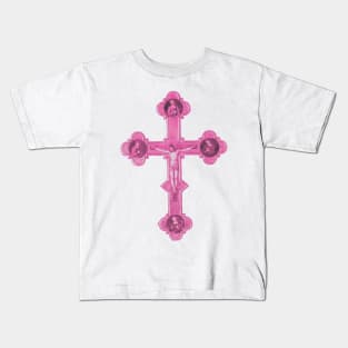 Barbie Pink Medieval Crucifix Kids T-Shirt